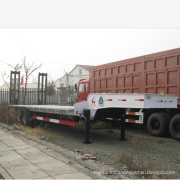 sinotruk 16m excavator transport lowboy trailer